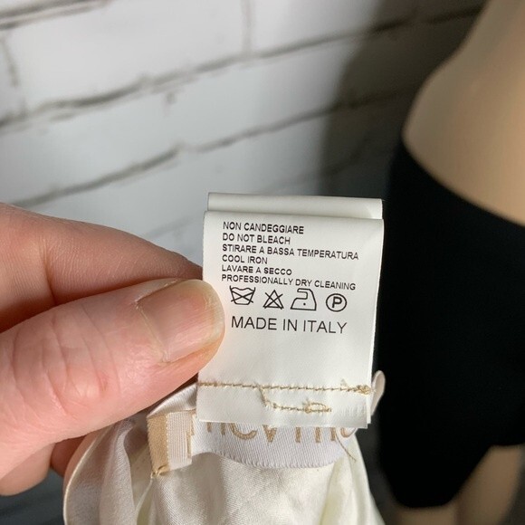 Luca Luca Eyelet Silk Blend Runway Tea Style Dress Size 4 - Picture 10 of 11